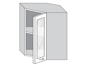 1.60.3у Шкаф настенный (h=720) угловой на 600мм со стекл. дверцей в Серове - serov.magazinmebel.ru | фото