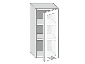 19.40.3 Шкаф настенный (h=913) на 400мм с 1-ой стекл. дверцей в Серове - serov.magazinmebel.ru | фото