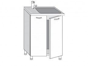 2.60.2мн Шкаф-стол на 600мм под накладную мойку с 2-мя дверцами в Серове - serov.magazinmebel.ru | фото