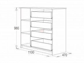 Комод 9 фант венге-млечный дуб в Серове - serov.magazinmebel.ru | фото - изображение 2