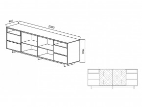 Комодино Moderno-2200 Ф2 в Серове - serov.magazinmebel.ru | фото - изображение 4