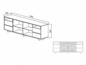 Комодино Moderno-2200 Ф3 в Серове - serov.magazinmebel.ru | фото - изображение 5