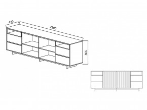 Комодино Moderno-2200 Ф5 в Серове - serov.magazinmebel.ru | фото - изображение 4