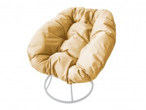 Кресло Пончик без ротанга бежевая подушка в Серове - serov.magazinmebel.ru | фото