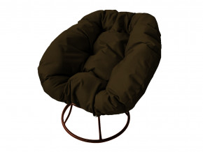 Кресло Пончик без ротанга коричневая подушка в Серове - serov.magazinmebel.ru | фото