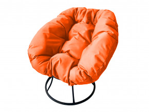 Кресло Пончик без ротанга оранжевая подушка в Серове - serov.magazinmebel.ru | фото