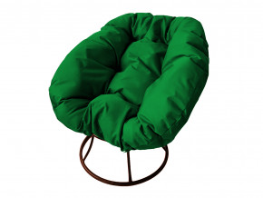 Кресло Пончик без ротанга зелёная подушка в Серове - serov.magazinmebel.ru | фото