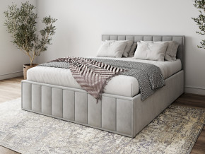 Кровать 1400 Лана серый велюр в Серове - serov.magazinmebel.ru | фото