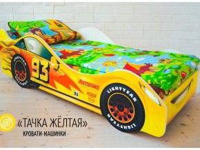 Кровать детская машина Тачка Желтая в Серове - serov.magazinmebel.ru | фото