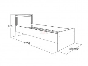 Кровать одинарная Ольга 18 900 в Серове - serov.magazinmebel.ru | фото - изображение 2