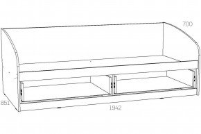 Кровать Оливия НМ 008.63-01 Х 800х1900 в Серове - serov.magazinmebel.ru | фото - изображение 5