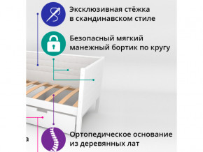 Кровать-тахта мягкая Svogen белый в Серове - serov.magazinmebel.ru | фото - изображение 2