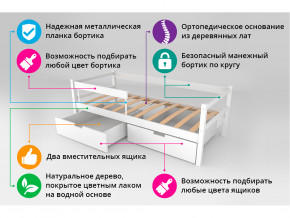 Кровать-тахта Svogen с ящиками и бортиком бежевый в Серове - serov.magazinmebel.ru | фото - изображение 4