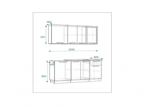 Кухонный гарнитур 11 Грецкий орех 1500 в Серове - serov.magazinmebel.ru | фото - изображение 2