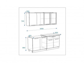 Кухонный гарнитур 5 Грецкий орех 1600 в Серове - serov.magazinmebel.ru | фото - изображение 2