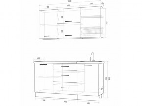 Кухонный гарнитур Флоренс Грин 1600 в Серове - serov.magazinmebel.ru | фото - изображение 4