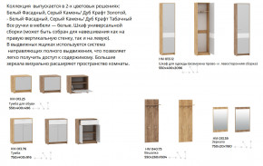 Прихожая Нортон Дуб Крафт Табачный/Серый Камень в Серове - serov.magazinmebel.ru | фото - изображение 2