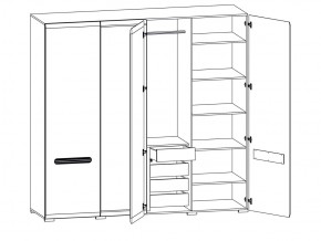 Шкаф 205-SZF2D2L/21/22 Ацтека белый в Серове - serov.magazinmebel.ru | фото - изображение 2