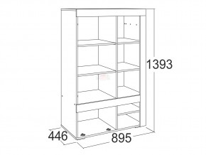 Шкаф комбинированный низкий Ольга 19 в Серове - serov.magazinmebel.ru | фото - изображение 2