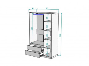 Шкаф Malta light H298 Белый в Серове - serov.magazinmebel.ru | фото - изображение 2