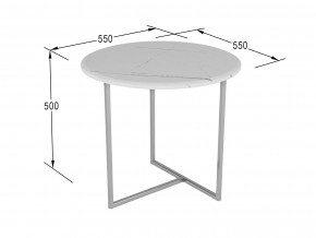 Стол журнальный Альбано белый мрамор в Серове - serov.magazinmebel.ru | фото - изображение 2
