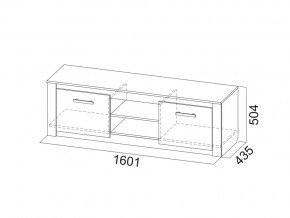 Тумба для телевидеоаппаратуры Гамма 20 Сандал светлый в Серове - serov.magazinmebel.ru | фото - изображение 2